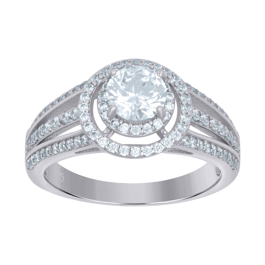 925 Sterling Silver Solitaire Ring