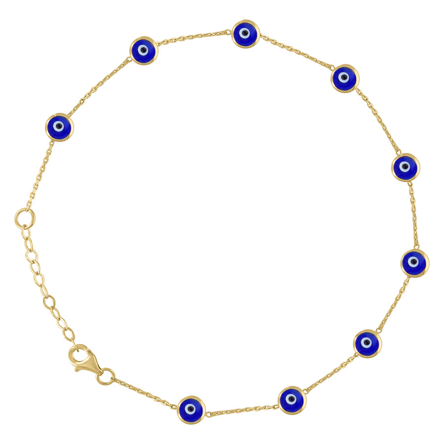 10Kt Gold Anklet 10"