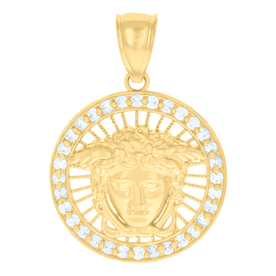10Kt Gold Cz Pendant