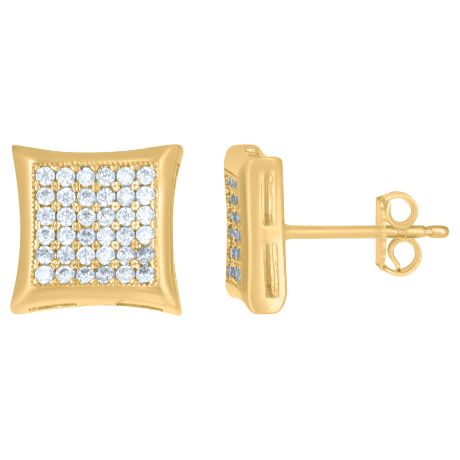 10Kt Gold Turkish Cz Earrings