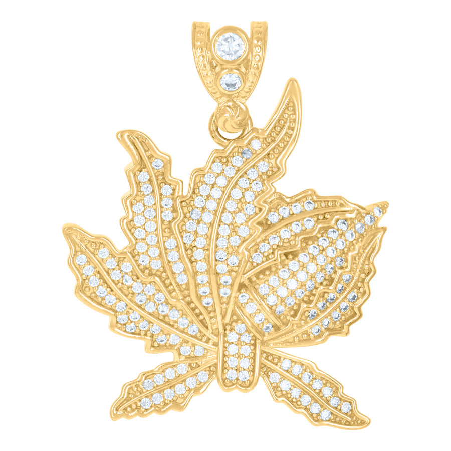 10Kt Gold Cz Pendant