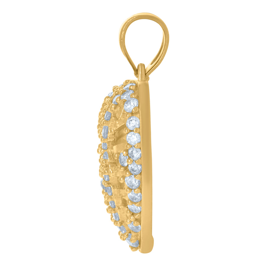 10Kt Gold Cz Pendant
