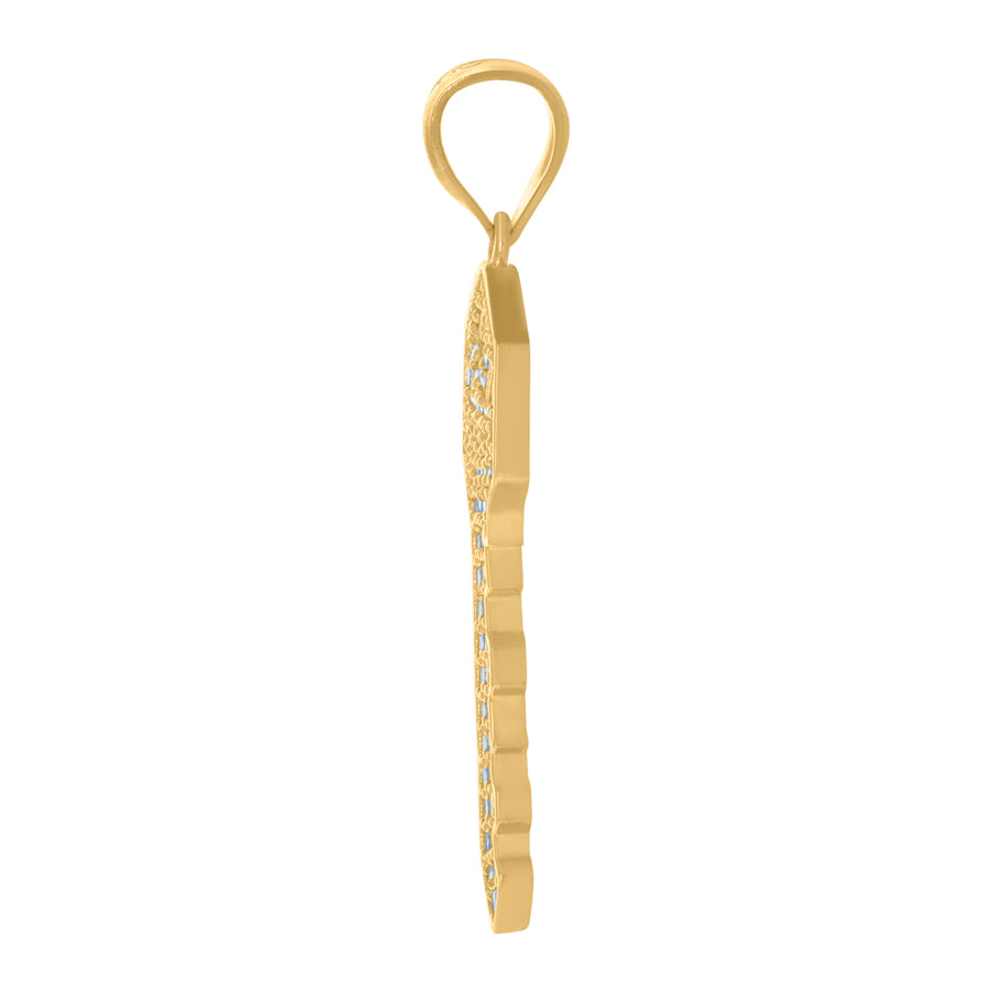 10Kt Gold Cz Pendant