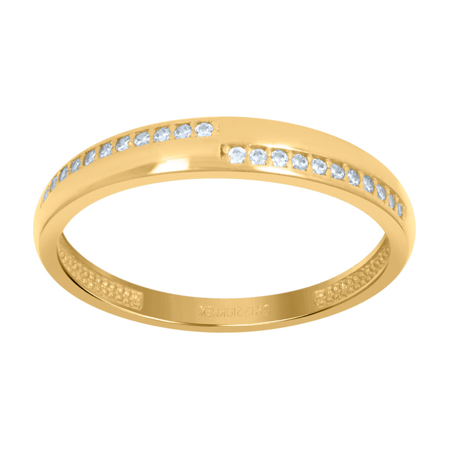10Kt Gold Cz Ring