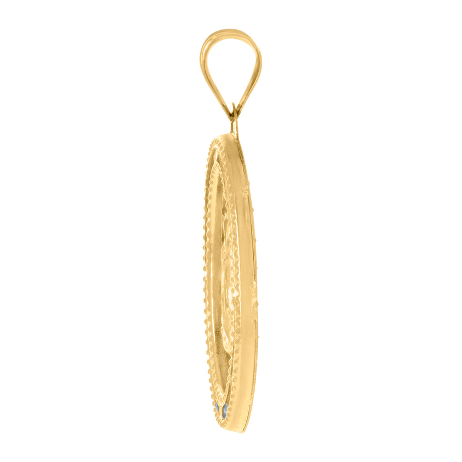 10Kt Gold Cz Pendant