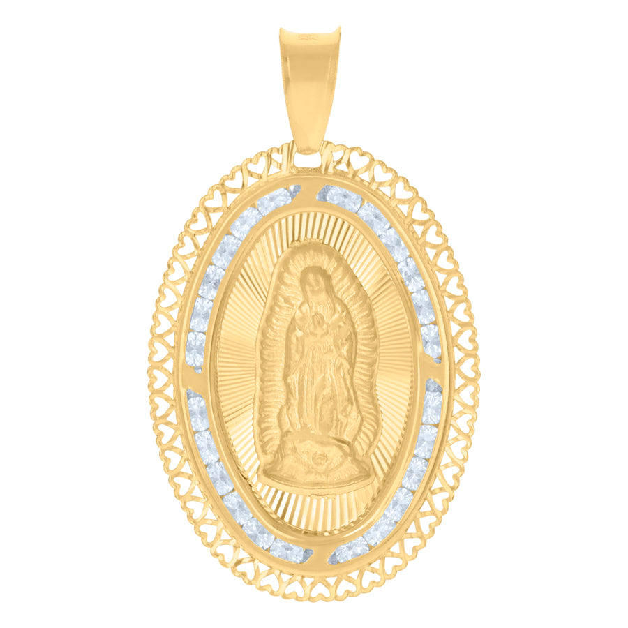 10Kt Gold Cz Pendant
