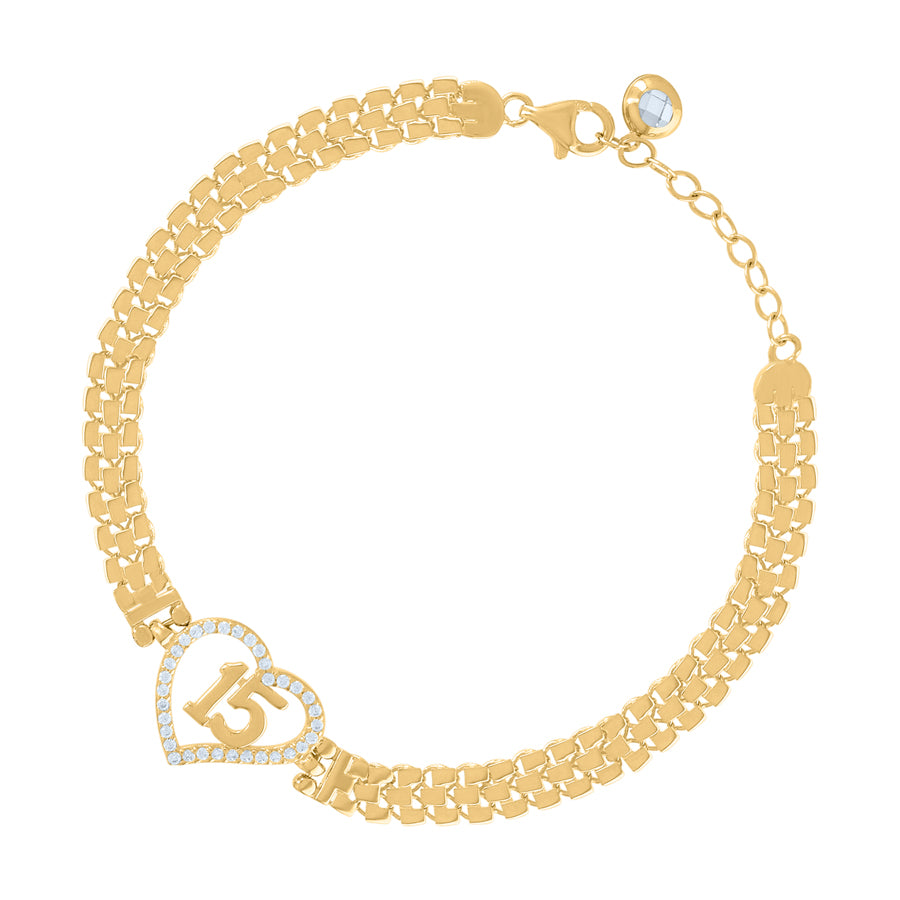 14Kt Gold Turkish Bracelet 8"