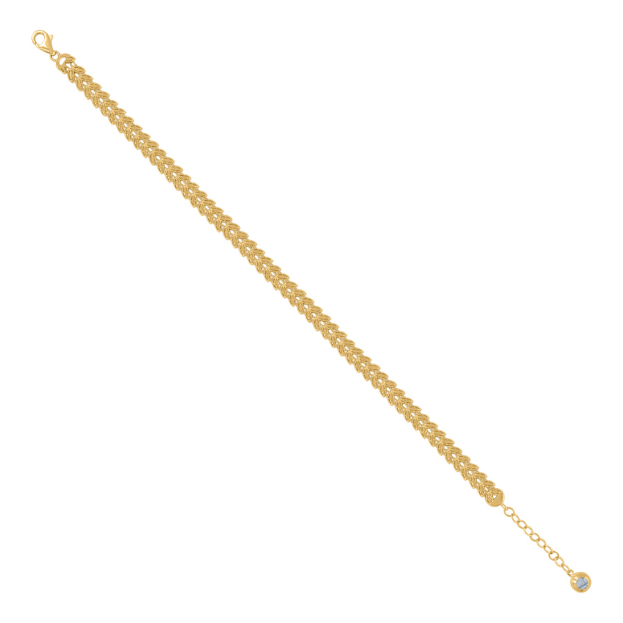 14Kt Gold Turkish Bracelet 8"
