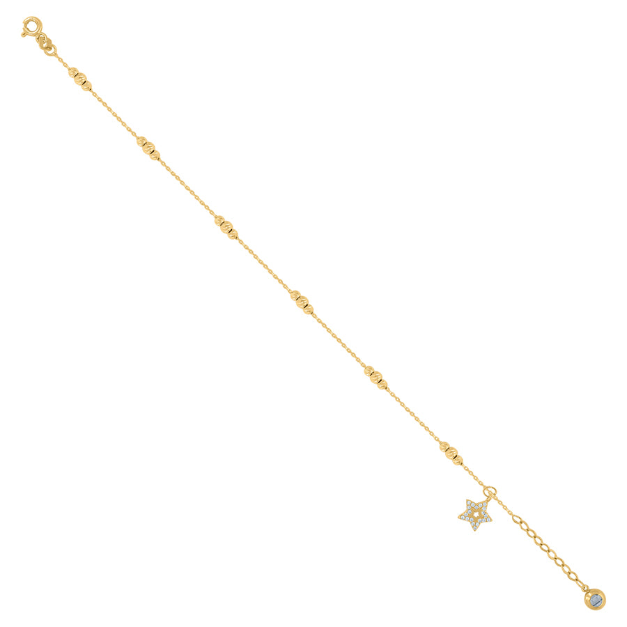 10Kt Gold Turkish Bracelet 8"