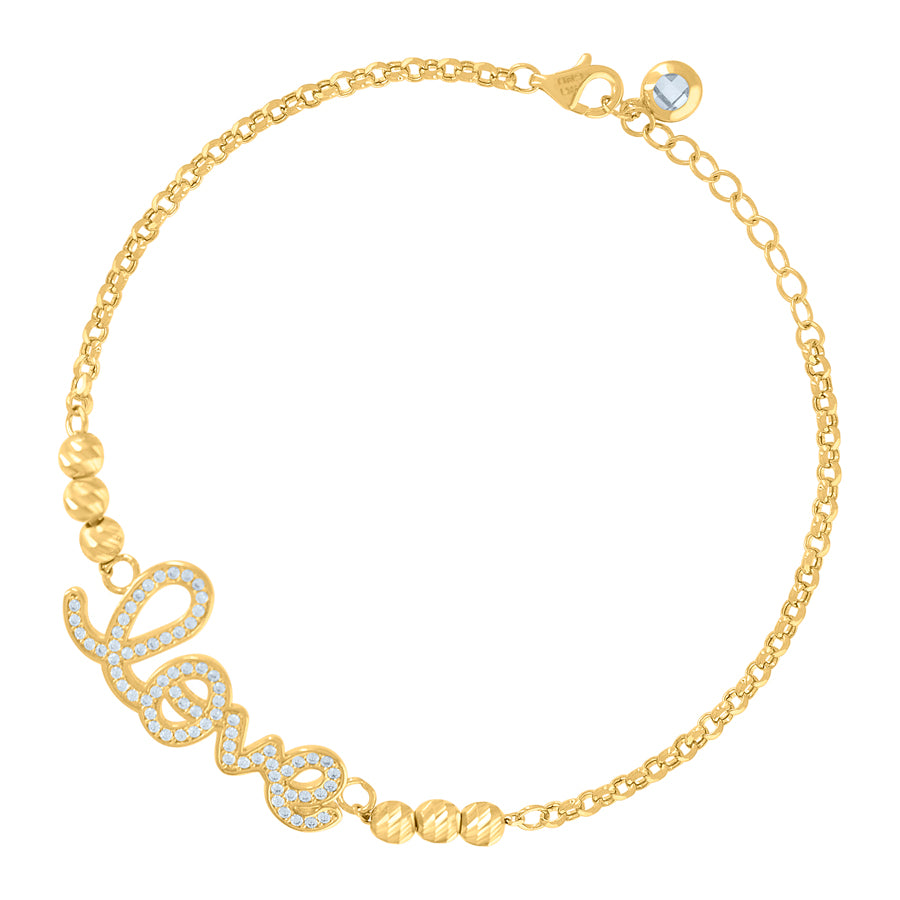10Kt Gold Turkish Bracelet 8"