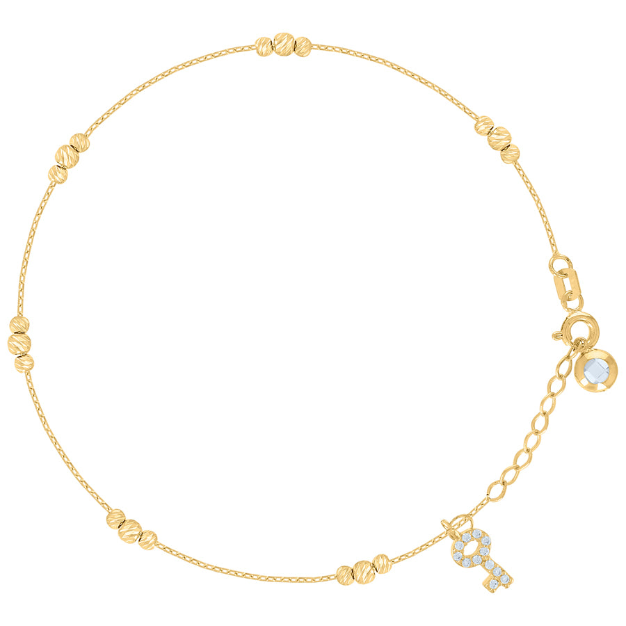 14Kt Gold Bracelet/Anklet 8"
