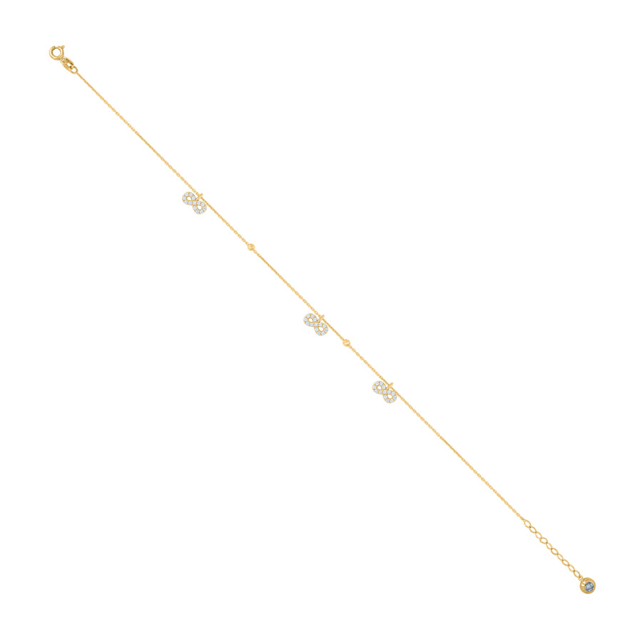 14Kt Gold Bracelet/Anklet 10"