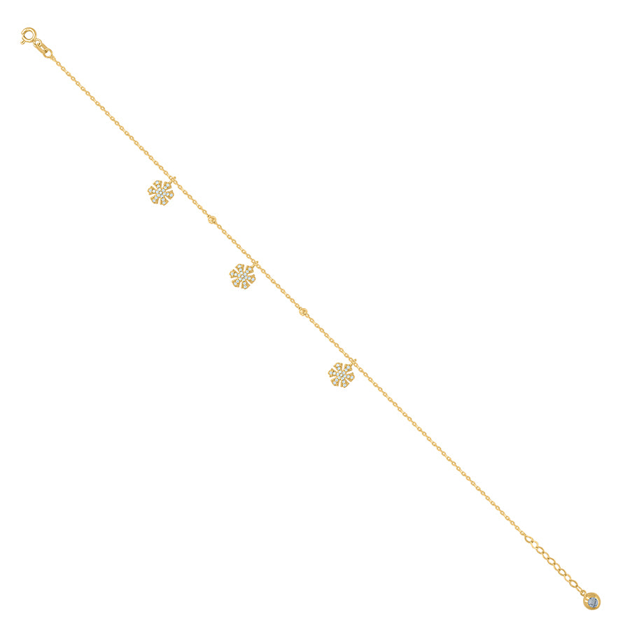14Kt Gold Bracelet/Anklet 8"