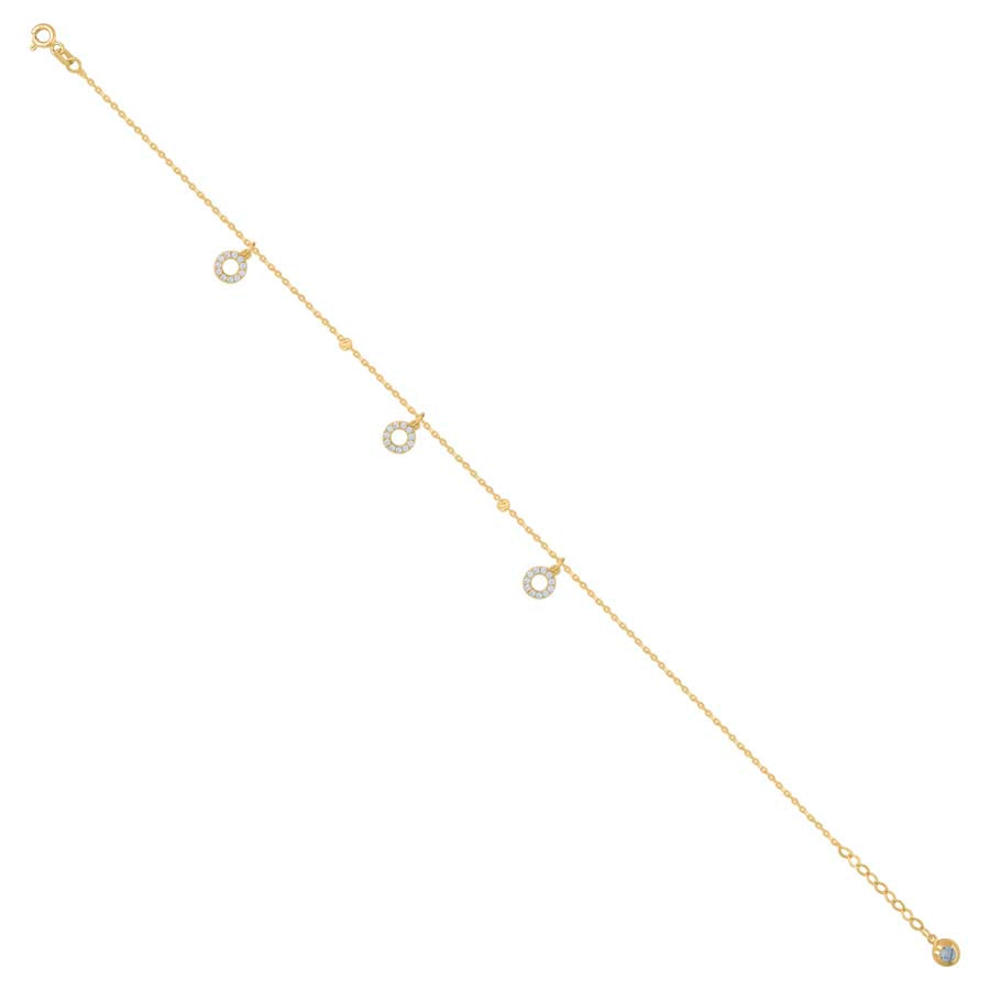 14Kt Gold Bracelet/Anklet 8"