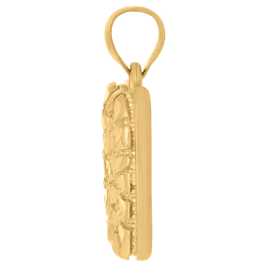 10Kt Gold Initial Letter Pendant "N"
