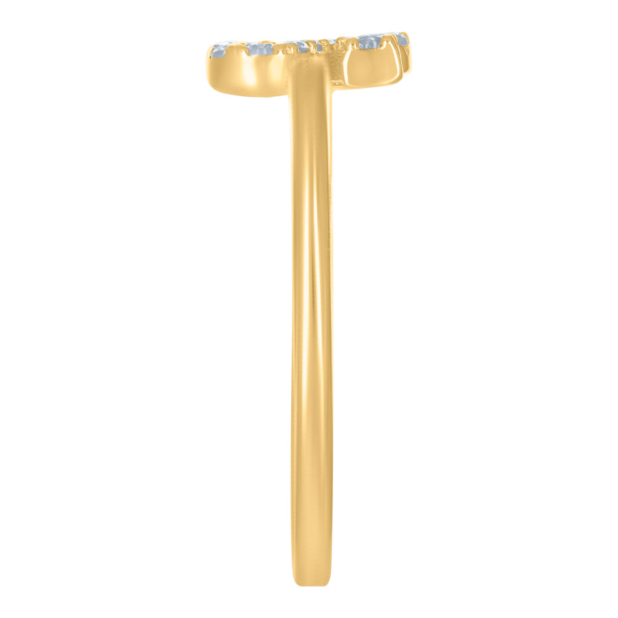 10Kt Gold Turkish Ring Initial Letter "S"