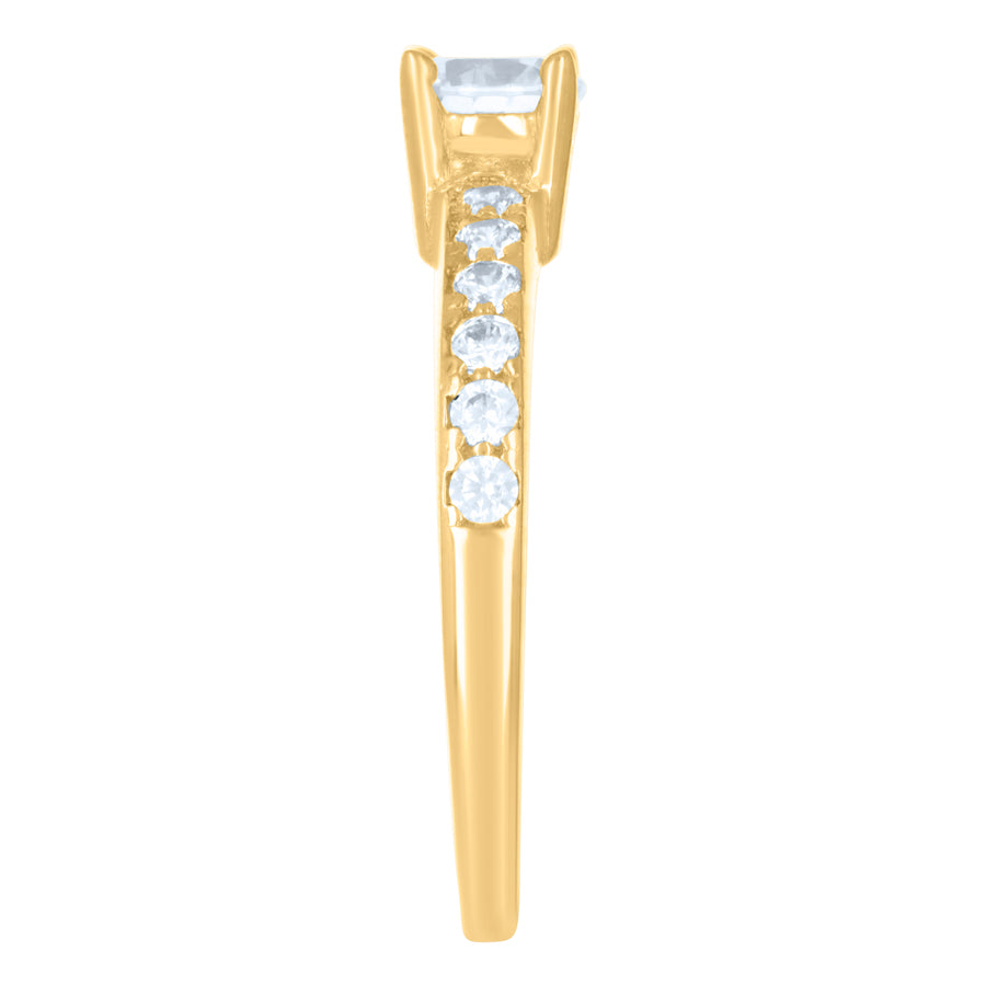 10Kt Gold Cz Ring