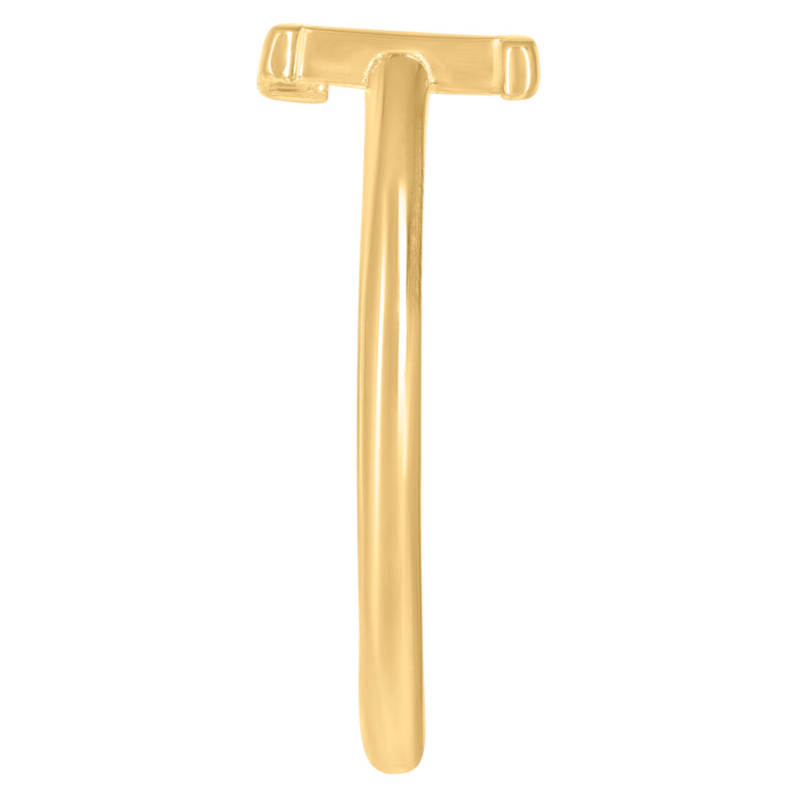 10Kt Gold Turkish Ring Initial Letter "F"