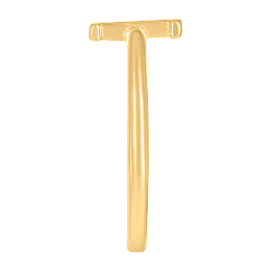 10Kt Gold Turkish Ring Initial Letter "P"