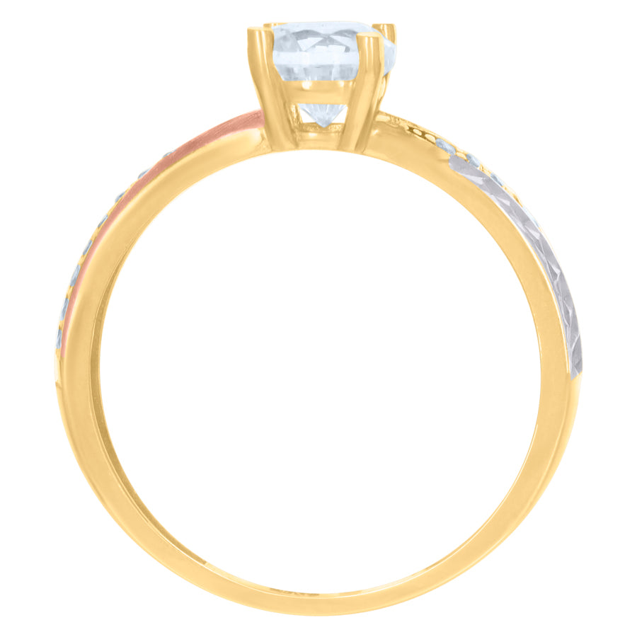 10Kt Gold Turkish Trio Ring