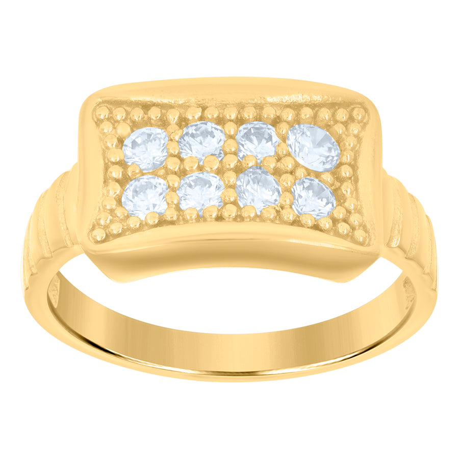 10Kt Gold Cz Baby Ring