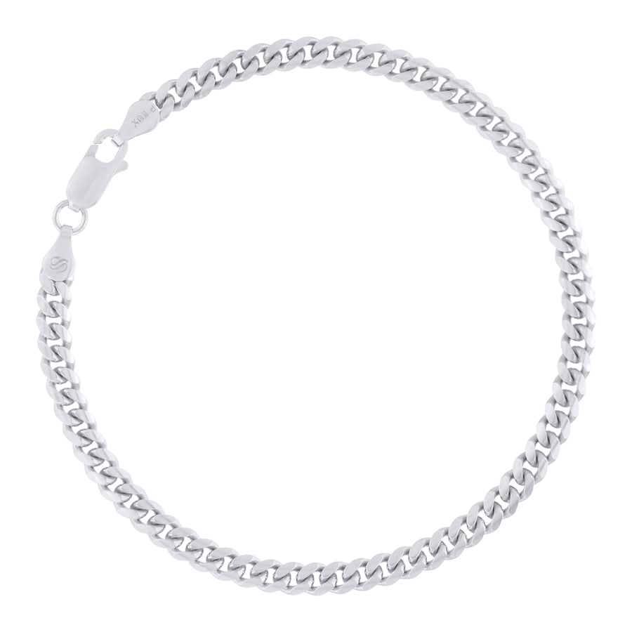 925 Sterling Silver Solid Miami Cuban Chain Rhodium 120 4.1mm
