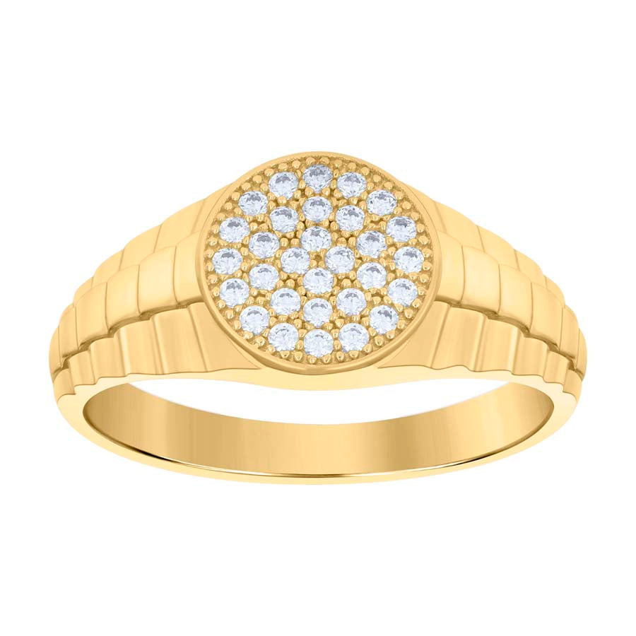 10Kt Gold Cz Ring