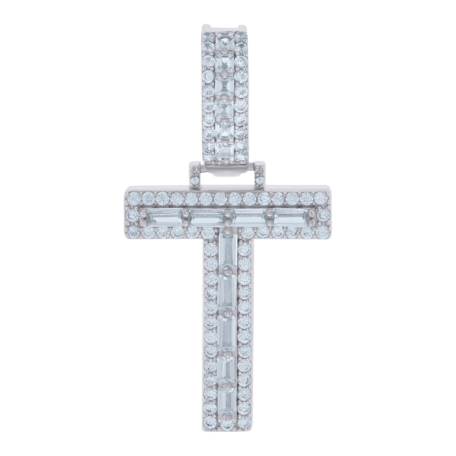 925 Sterling Silver Initial Pendant "T"