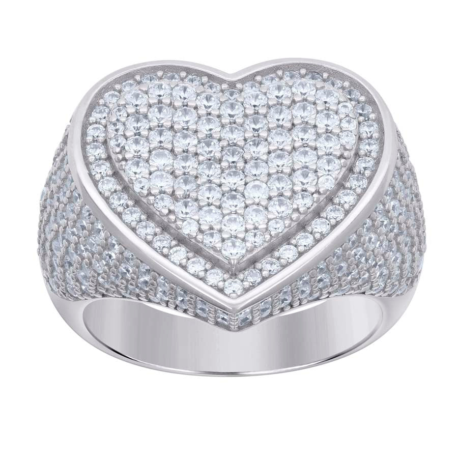 925 Silver Ring With Moissanite Ctw 2.69