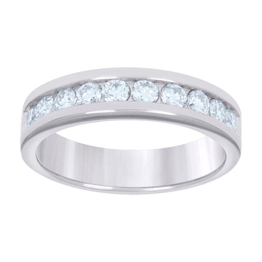 925 Sterling Silver 0.75Ctw Moissanite Ring S6-S9