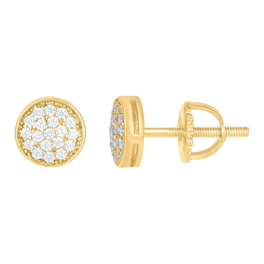 925 Silver Earrings With Moissanite Ctw 0.20