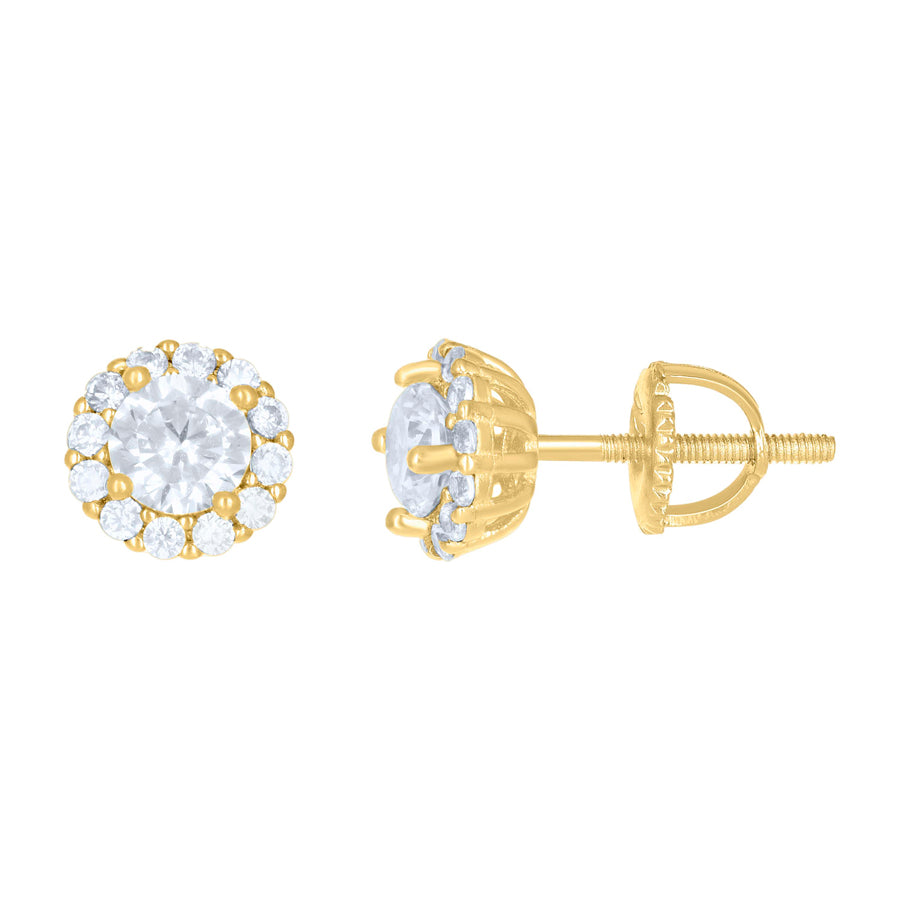 925 Silver Earrings With Moissanite Ctw 1.29