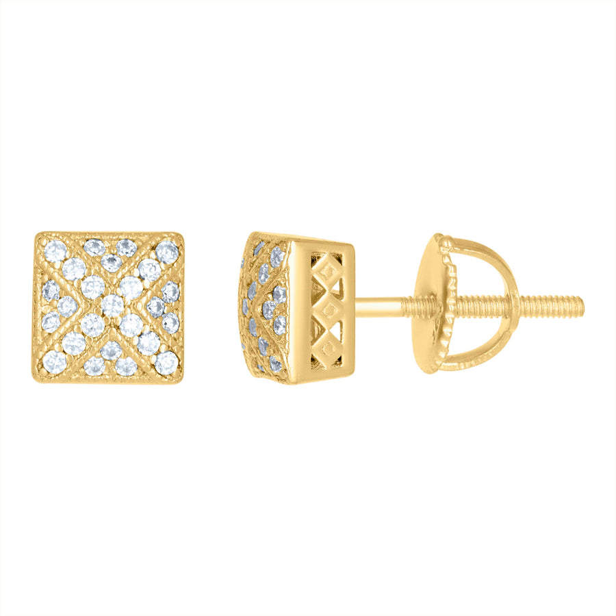 925 Silver Earrings With Moissanite Ctw 0.21