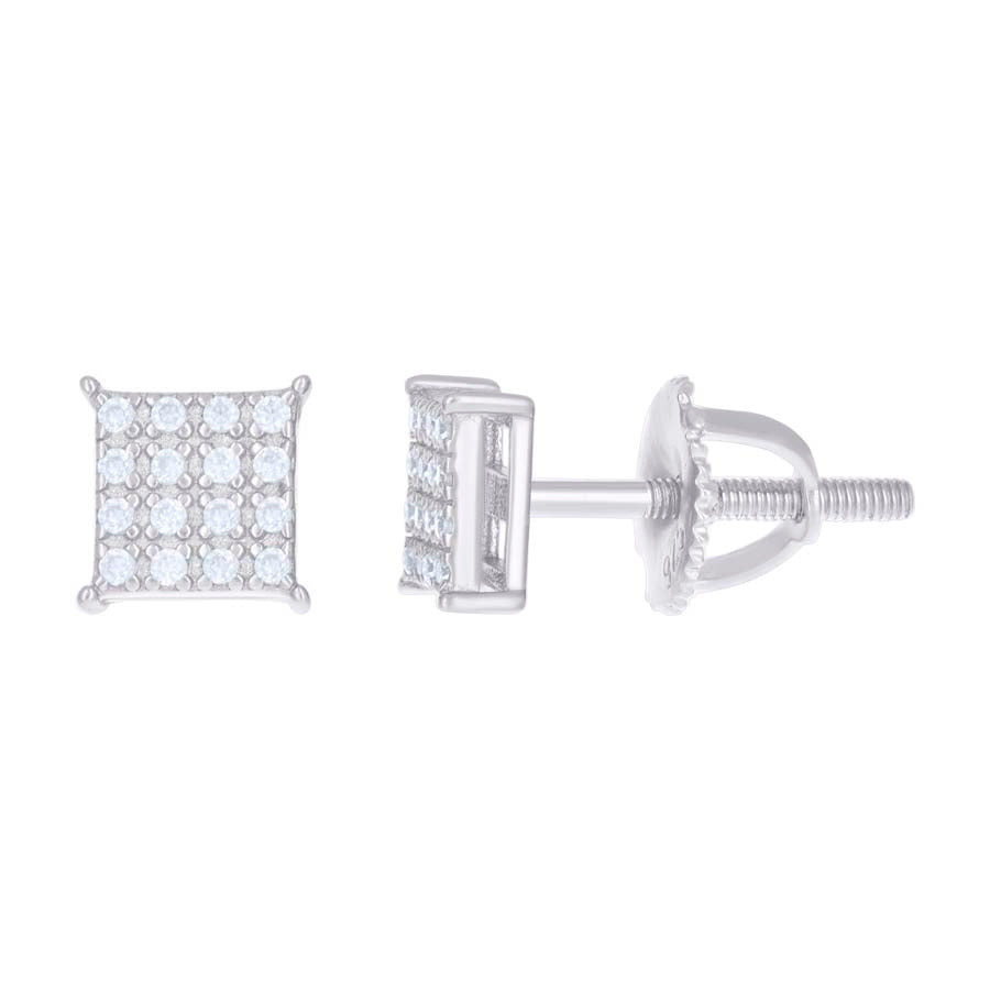 925 Silver Earrings With Moissanite Ctw 1.10