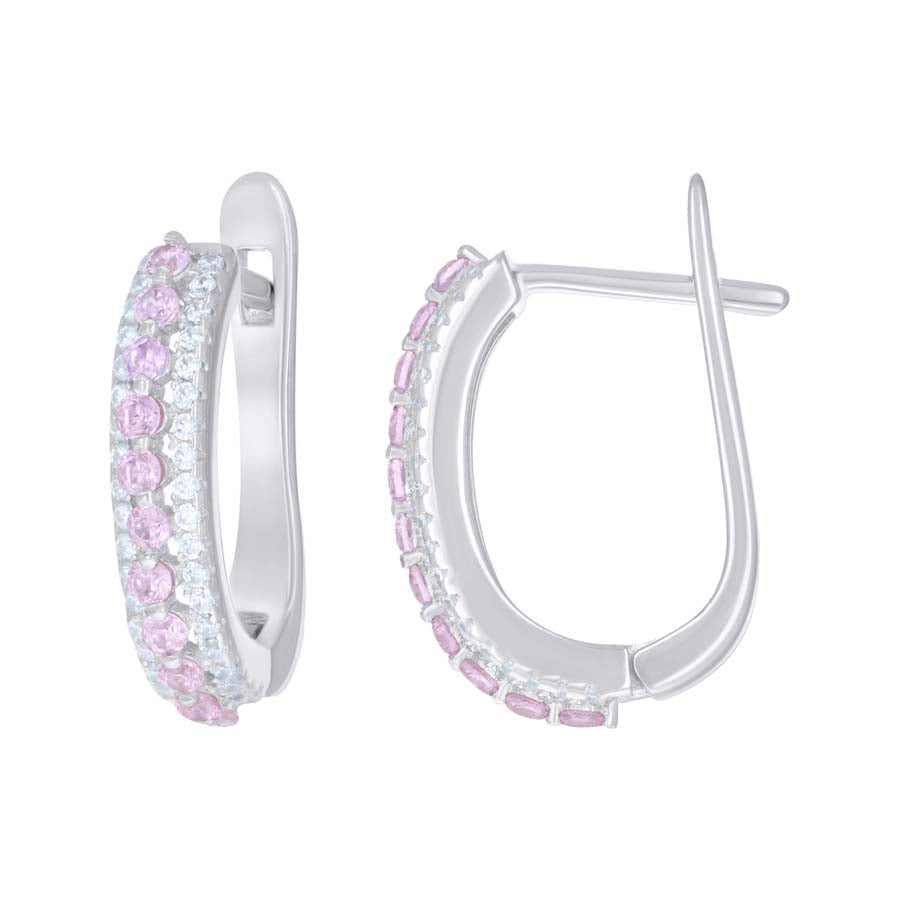 925 Sterling Silver Cz Earring