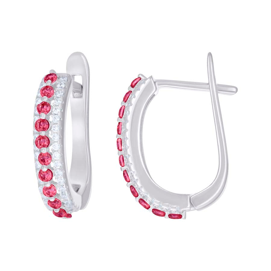 925 Sterling Silver Cz Earring