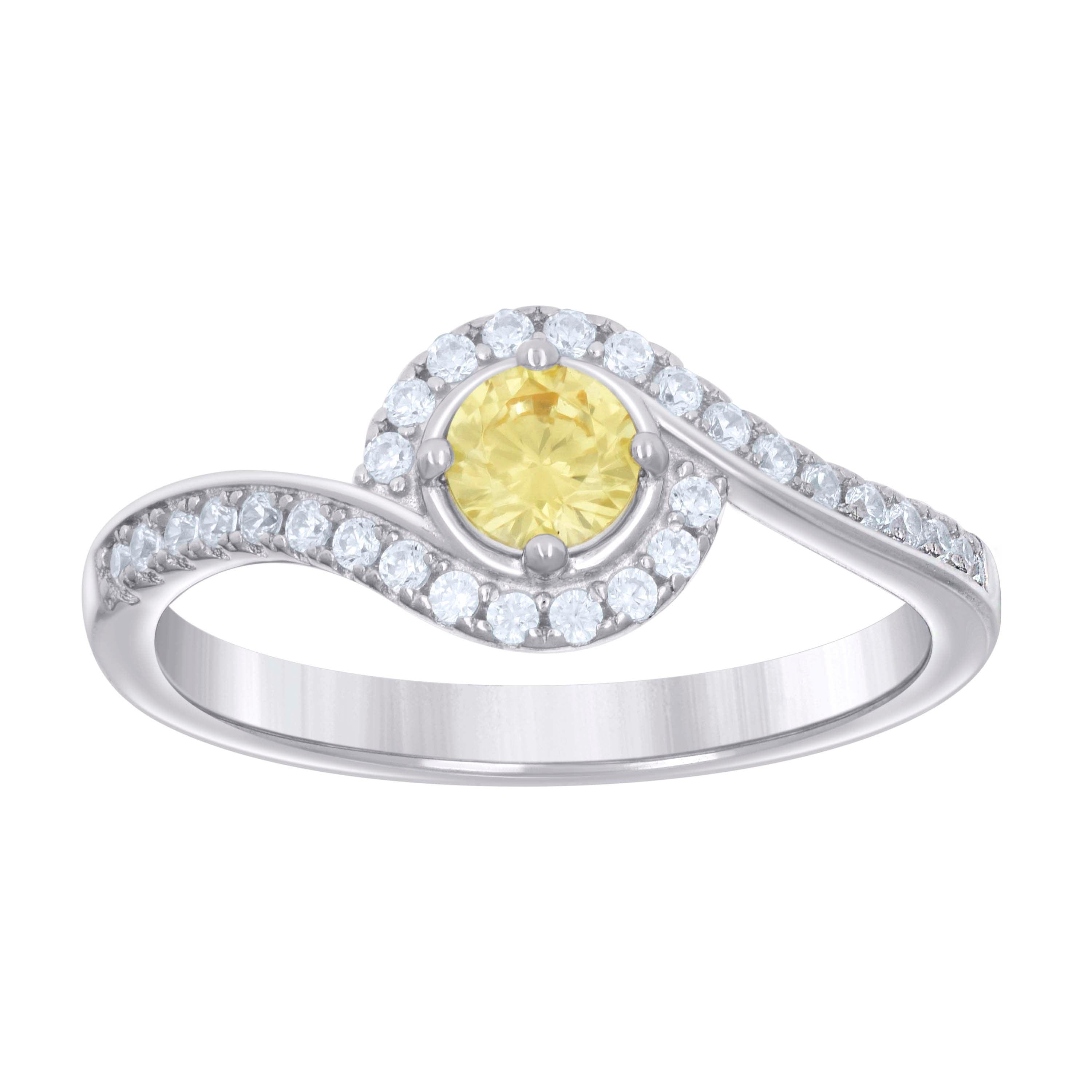 925 Sterling Silver Cz Ring S6-S9
