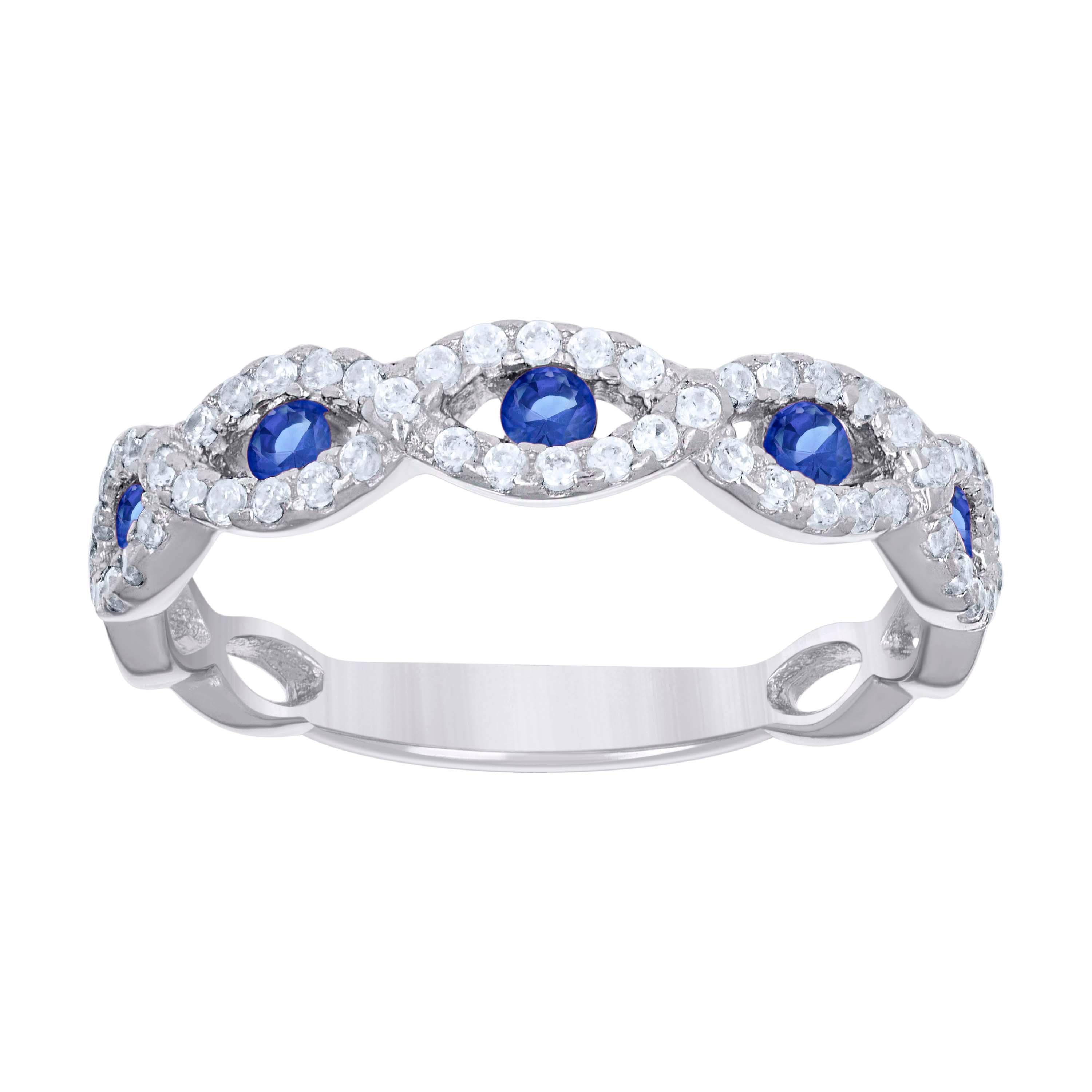 925 Sterling Silver Cz Ring S6-S9