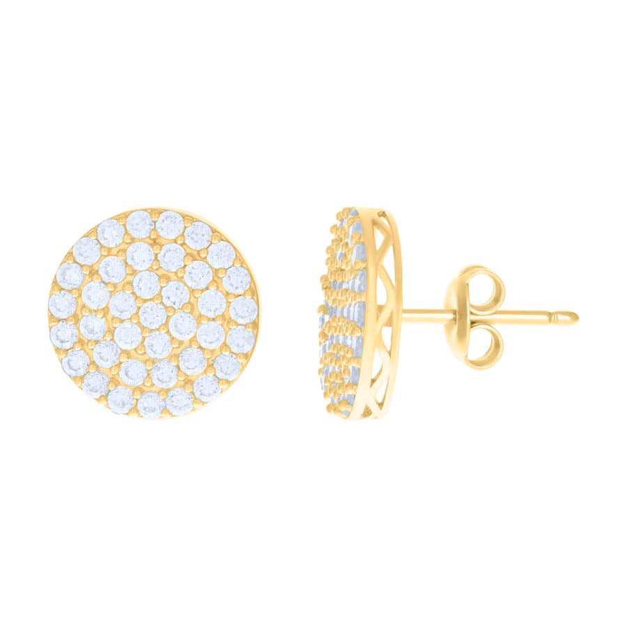 10Kt Gold Cz Earrings