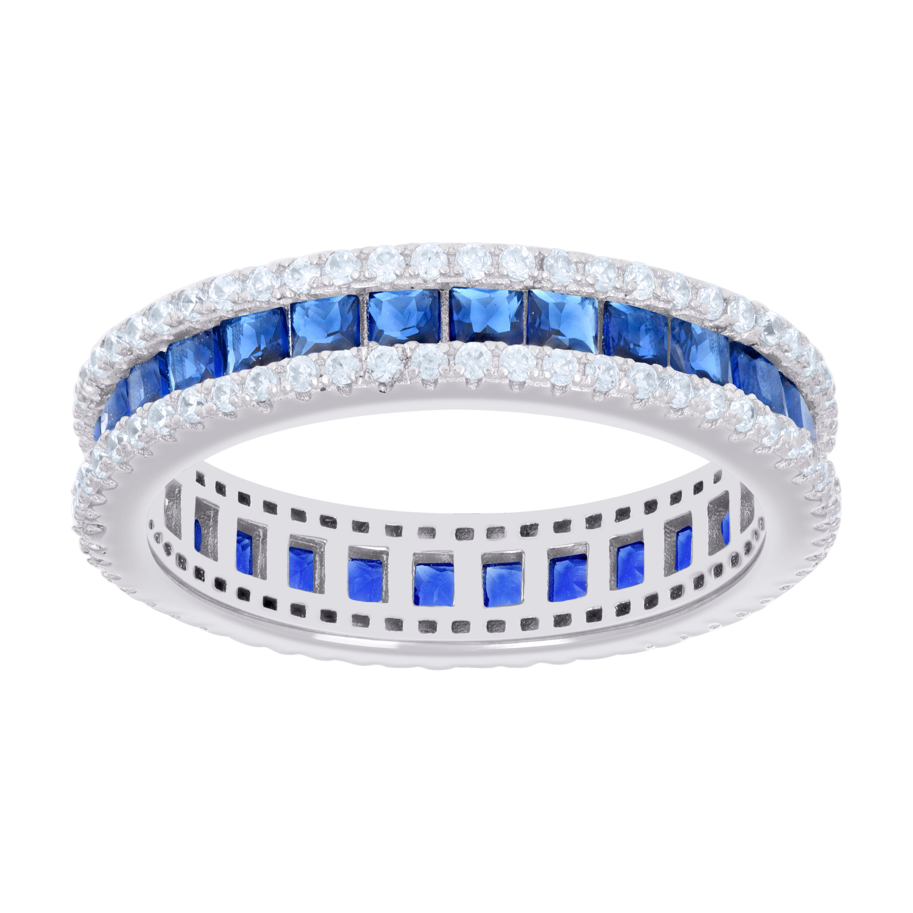 925 Sterling Silver Cz Ring S6-S9