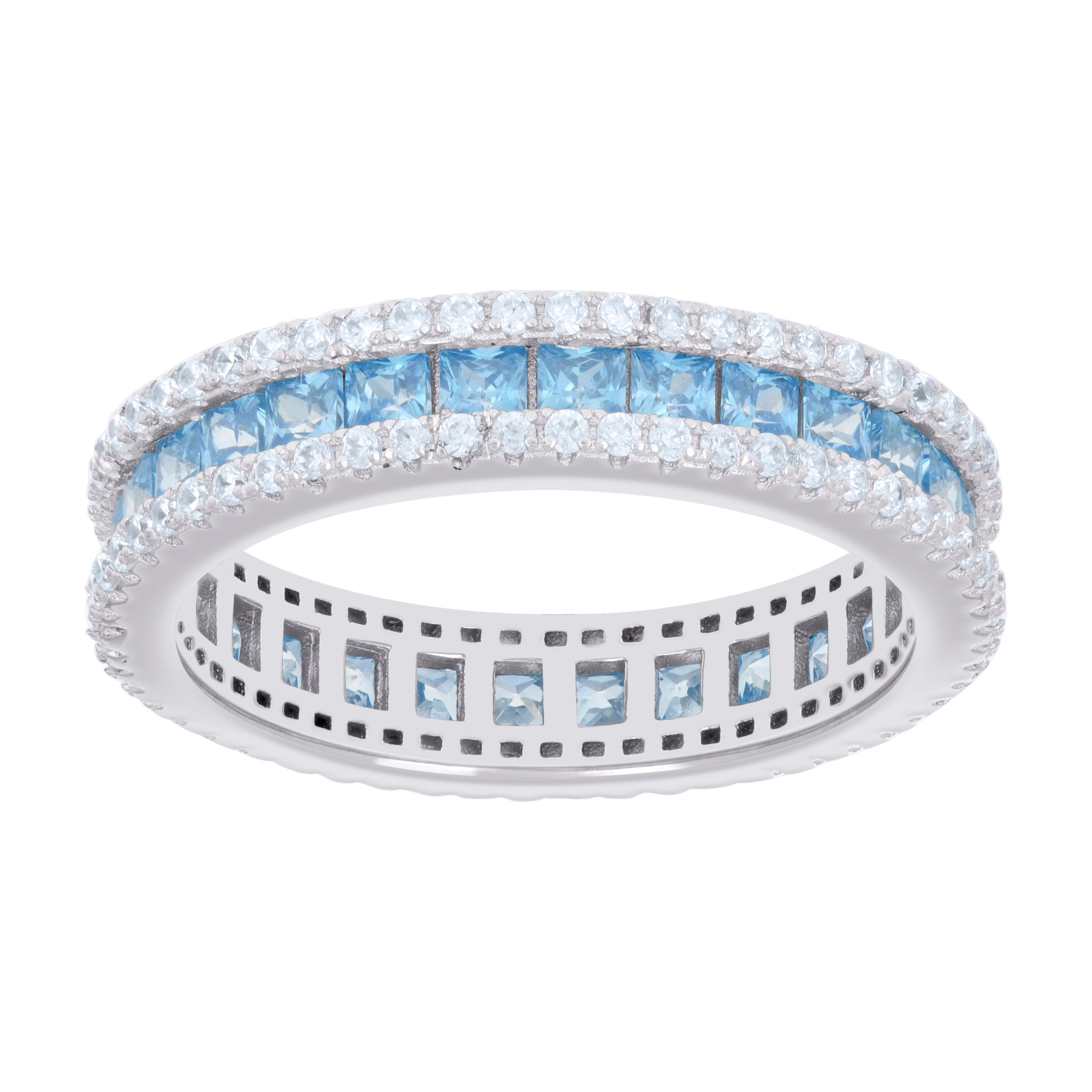 925 Sterling Silver Cz Ring S6-S9