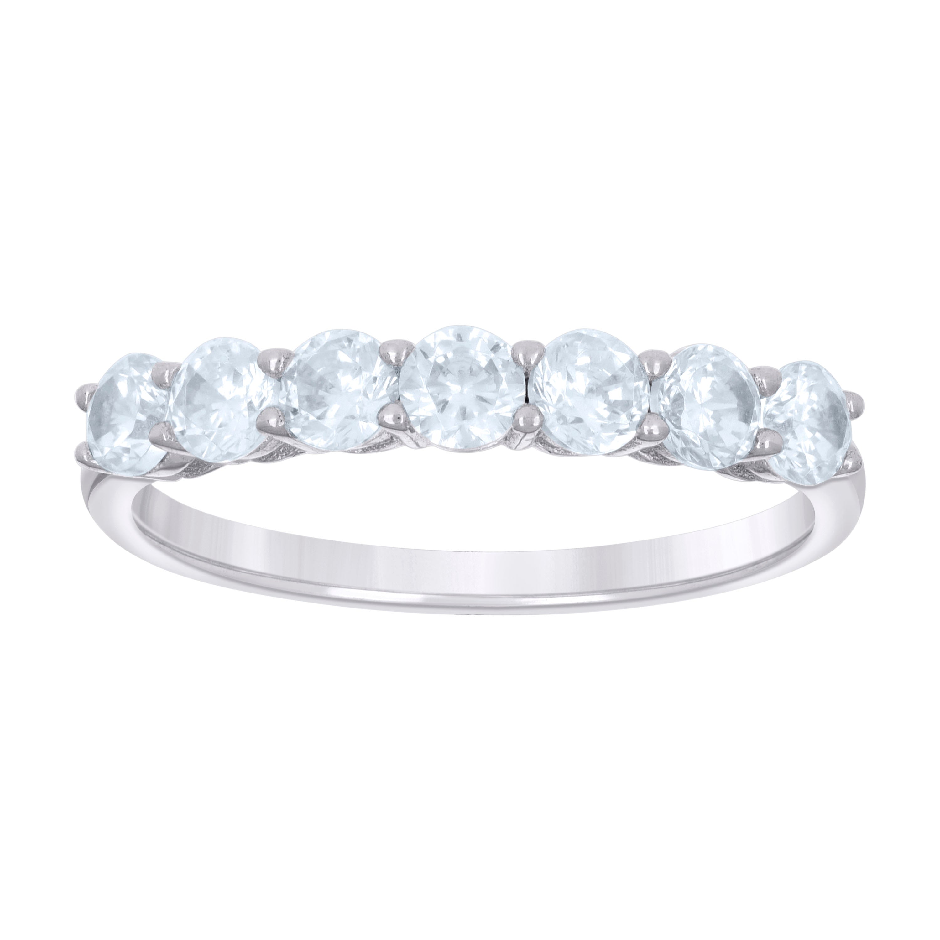 925 Sterling Silver Cz Ring 3Mm S6-S9
