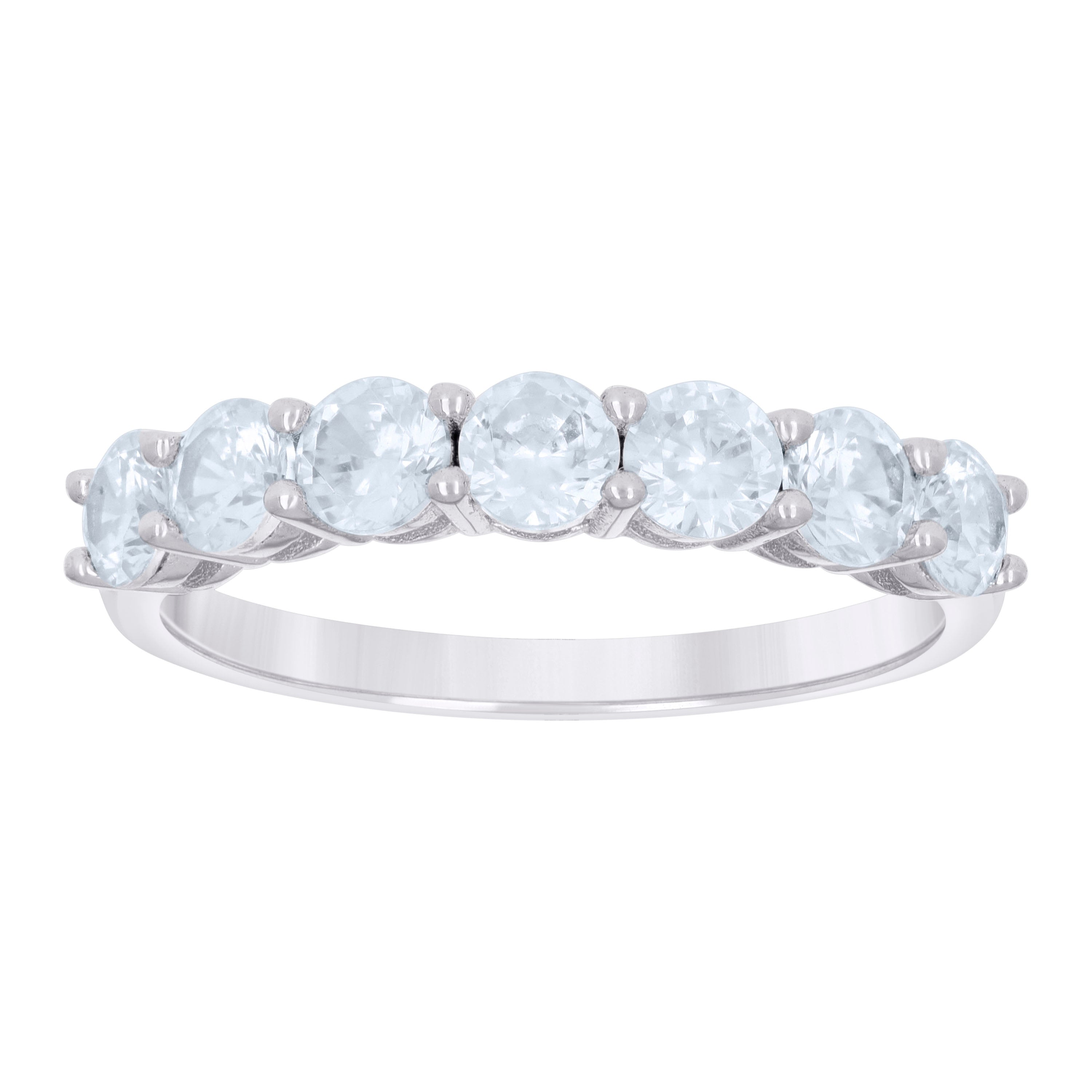 925 Sterling Silver Cz Ring 3.5Mm S6-S10