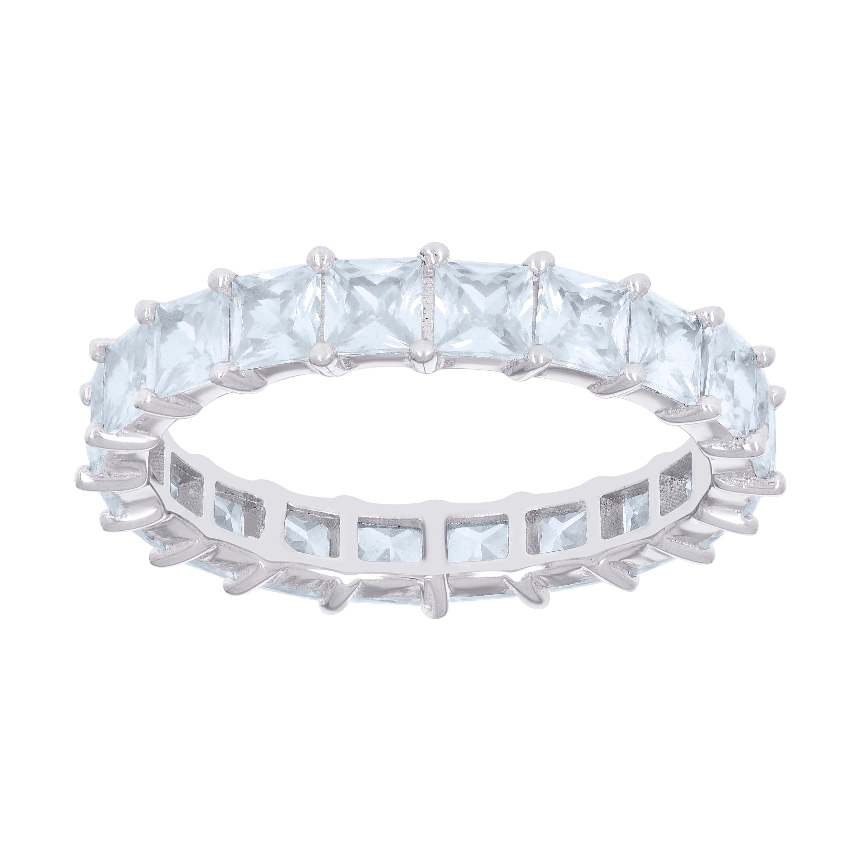 925 Sterling Silver Cz Ring S6-S10