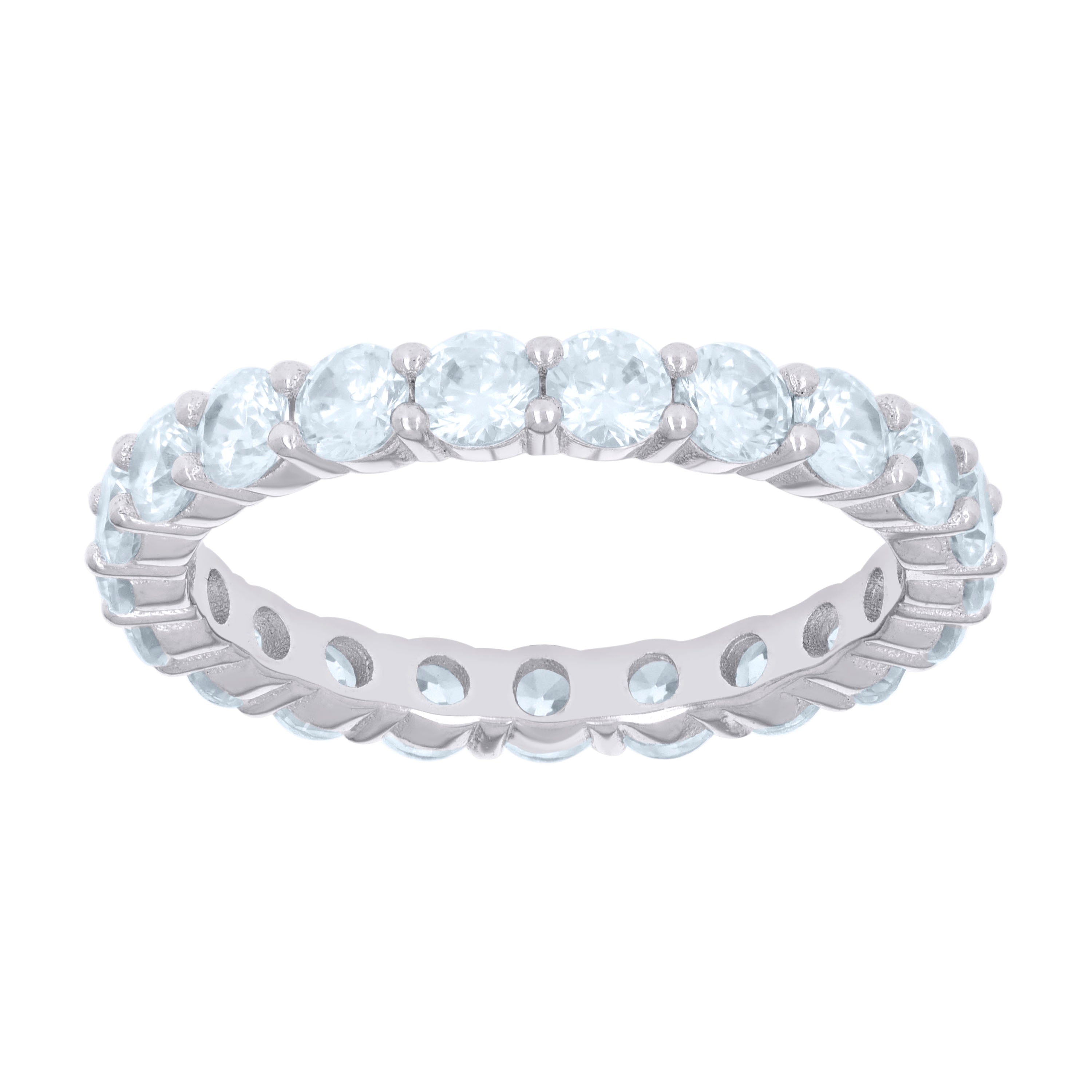 925 Sterling Silver Cz Ring S6-S10