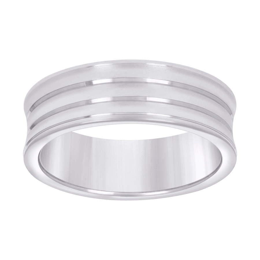 925 Sterling Silver Wedding Band 7mm S8-S14