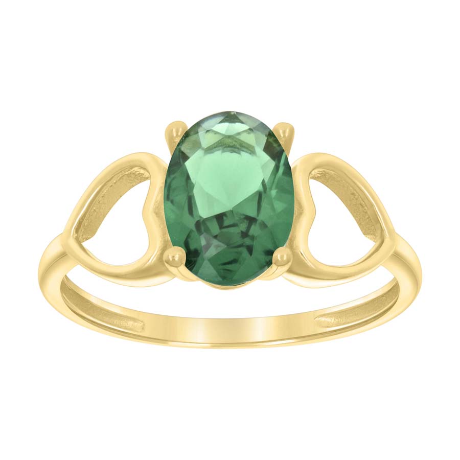 10Kt Gold Cz Baby Ring