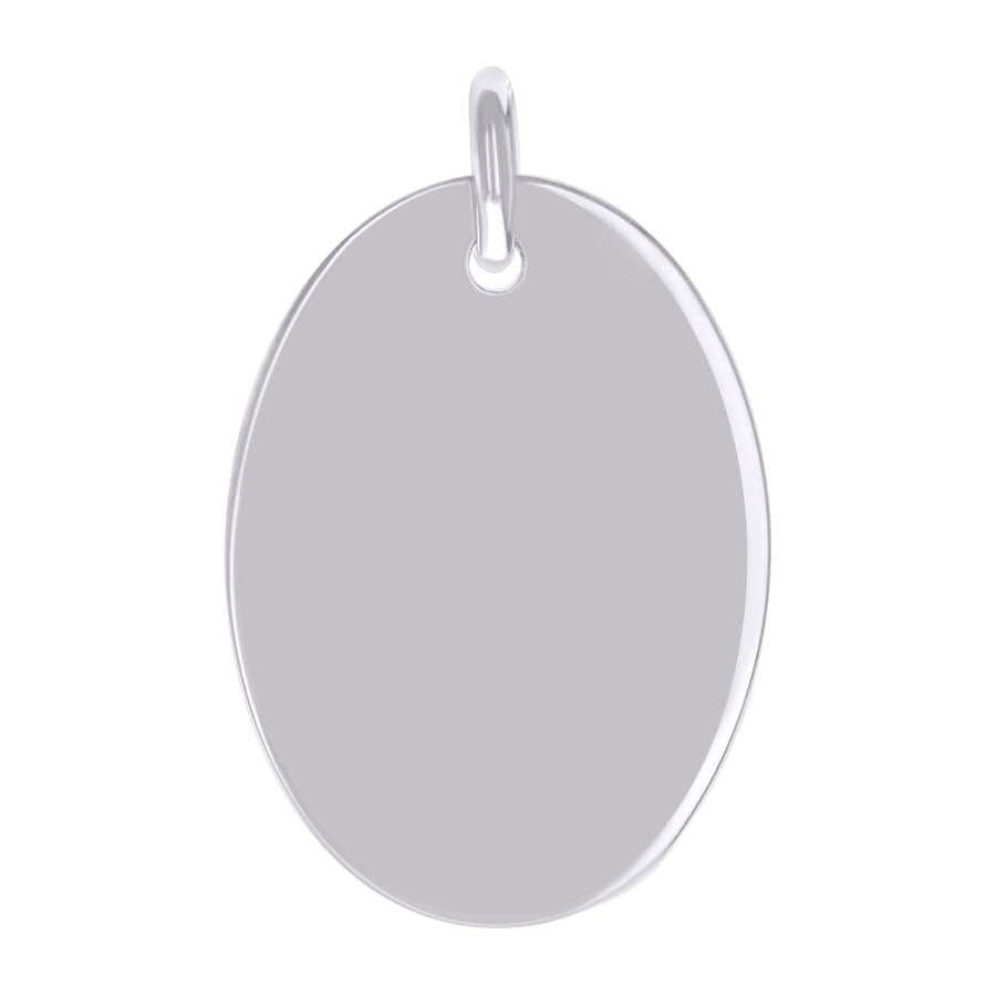 925 Sterling Silver 6.5mm Pendant Silver Plated