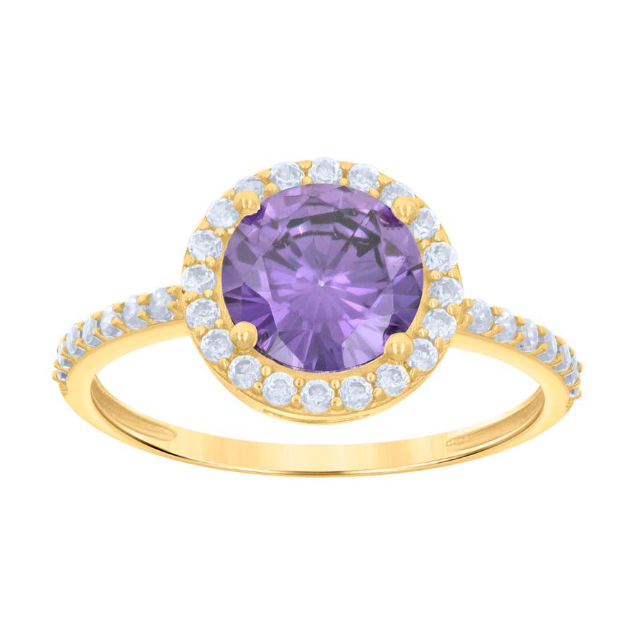10Kt Gold Cz Ring