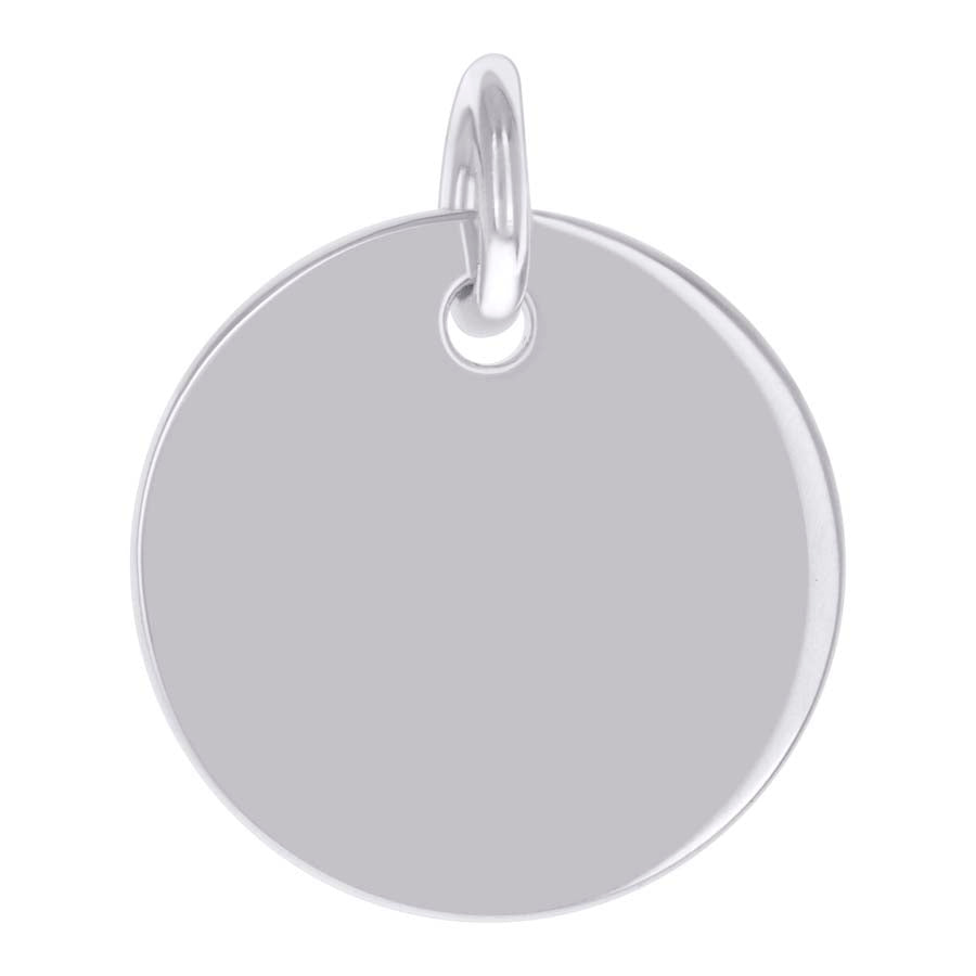 925 Sterling Silver 6.5mm Pendant Silver Plated